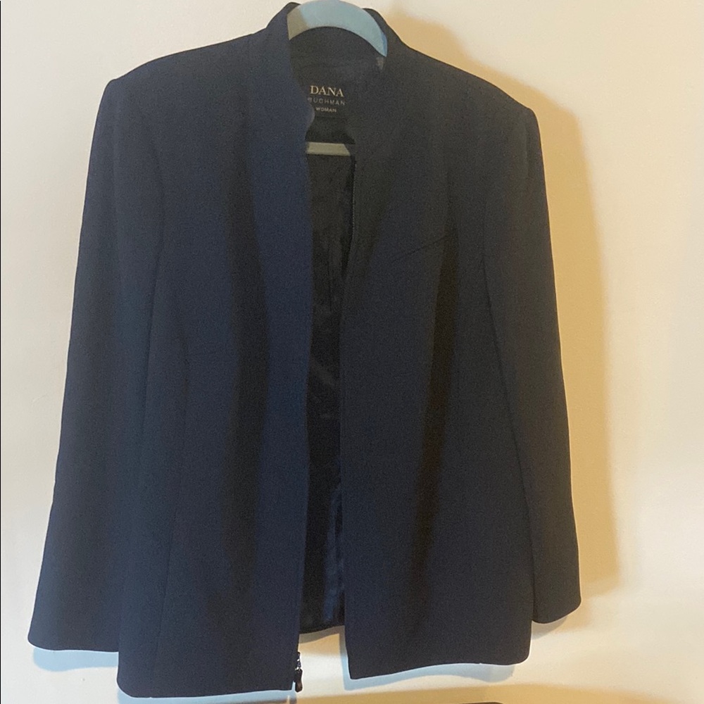 Dana Buchman Black Blazer with Textured Fabric